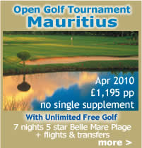 Mauritius golfing tournament