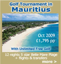 Mauritius golfing tournament