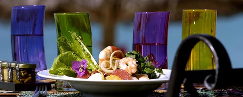 Belle Mare Plage restaurant food, Mauritius