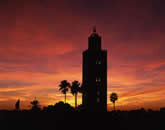 sunset in Marrakesh
