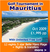 Mauritius golfing tournament