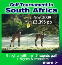 South Africa golfing tournament
