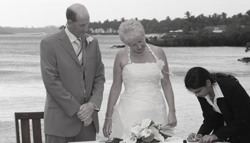 A wedding in Mauritius
