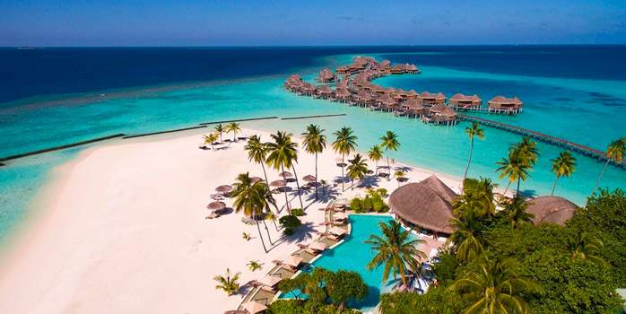 Constance Halaveli Maldives Honeymoon Aerial
