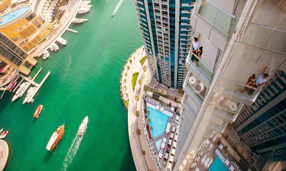 Intercontinental Dubai Marina balcony